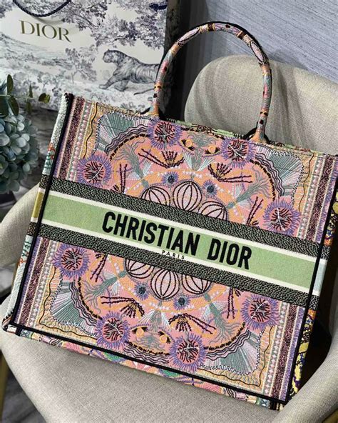 small christian dior tote bag|dior book tote personalized.